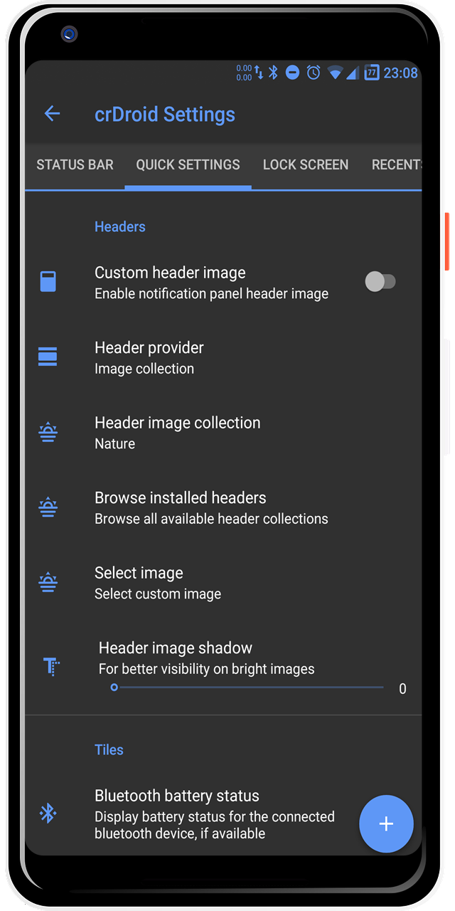 Quick Settings