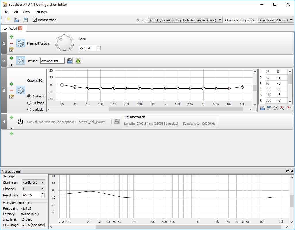 New graphical user interface added in version 1.0