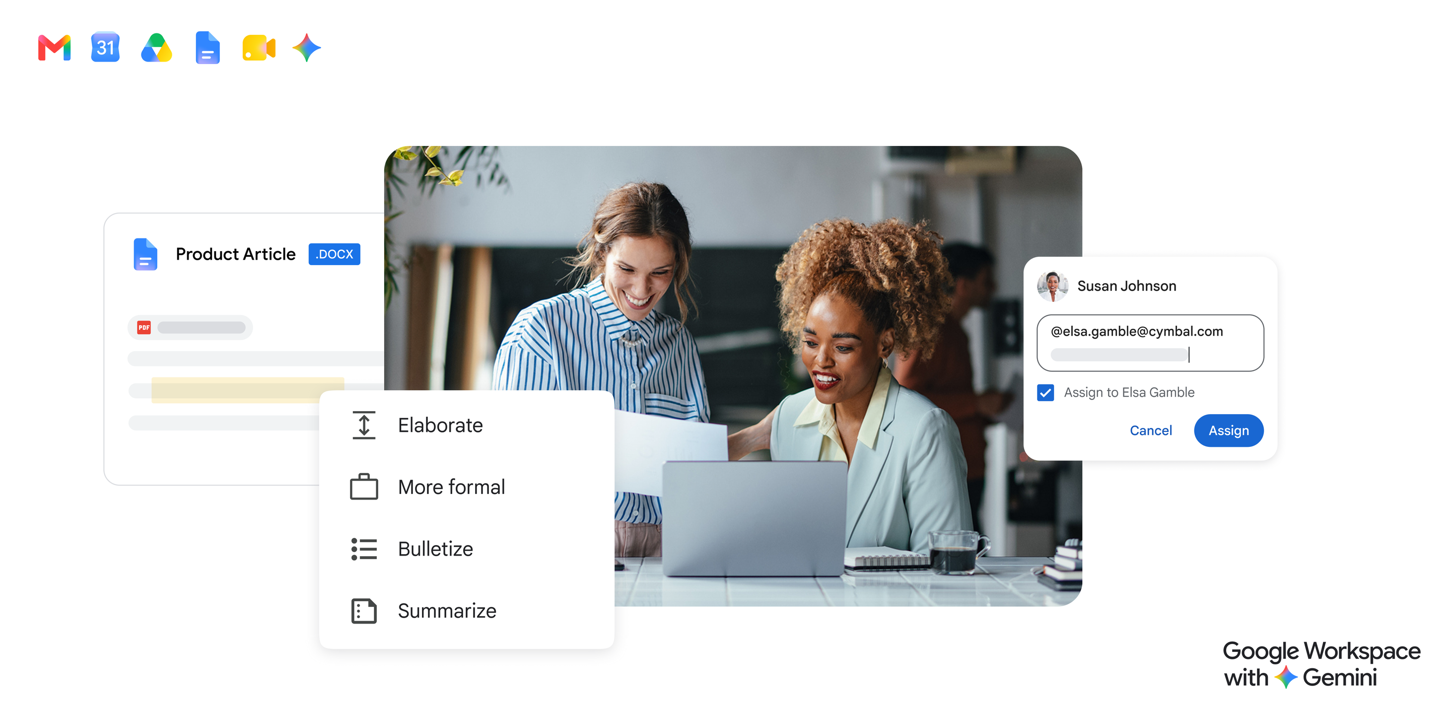 Screenshot of Google Workspace
