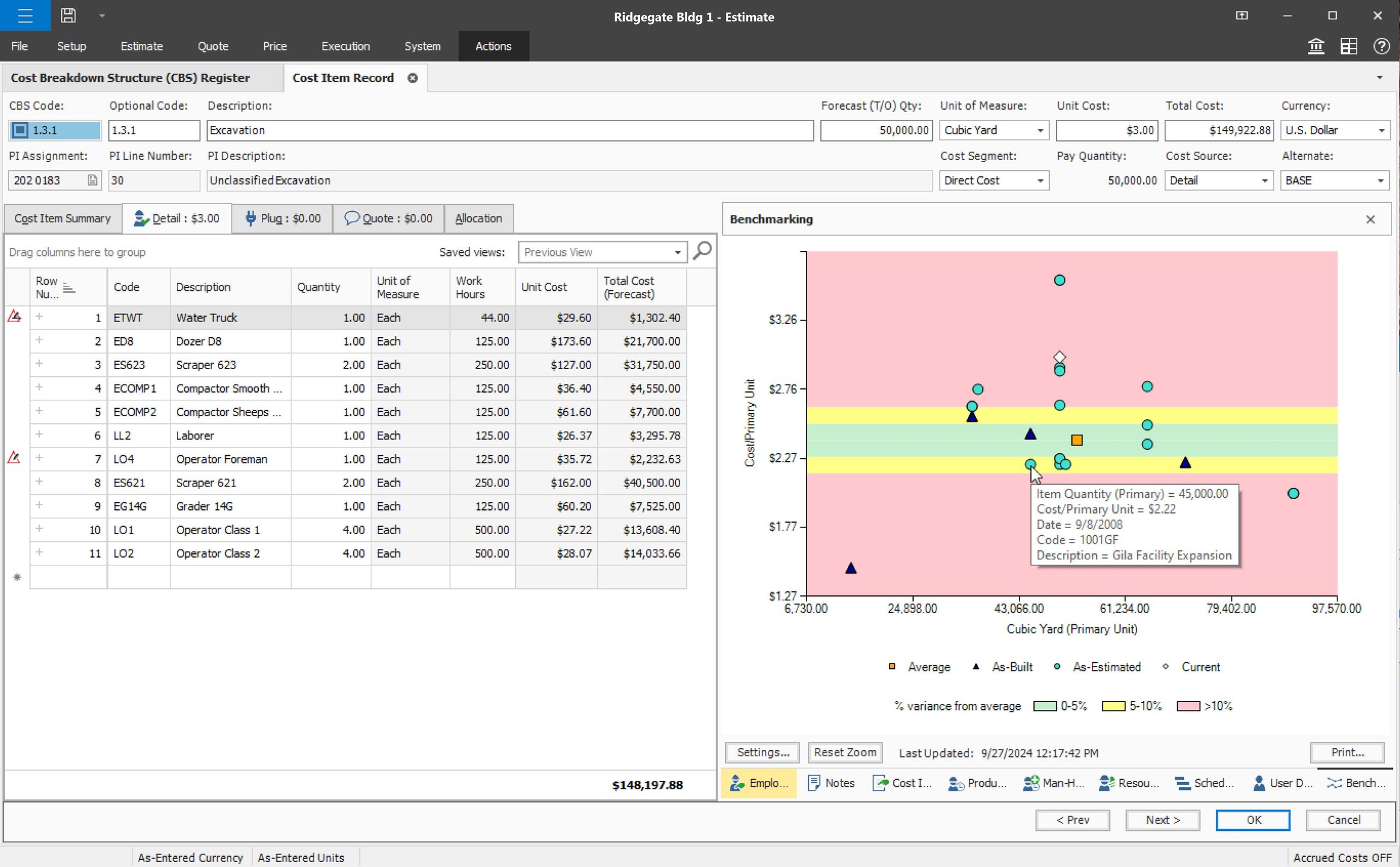 Screenshot of InEight