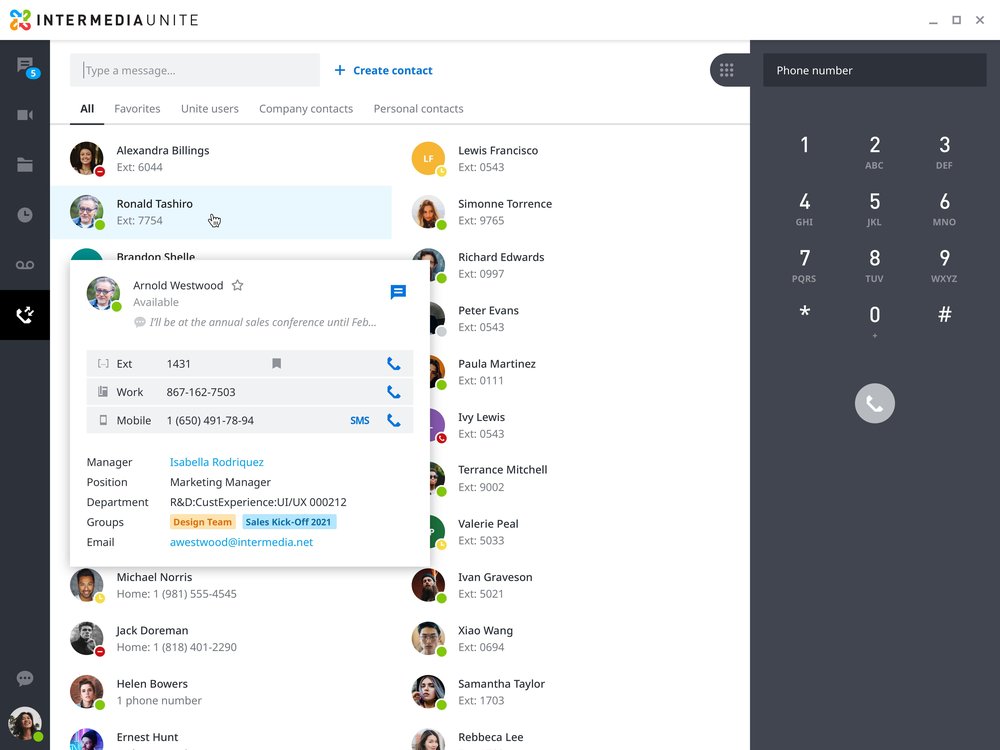 Intermedia Unite screenshot 5