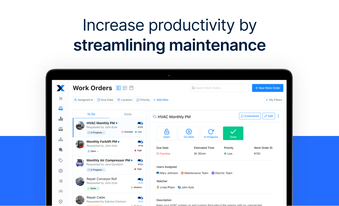 Screenshot of MaintainX