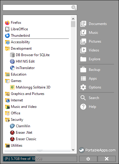 Search and Organize Apps