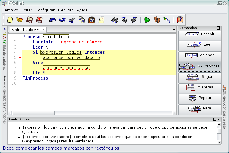 Edición - pseudocódigo