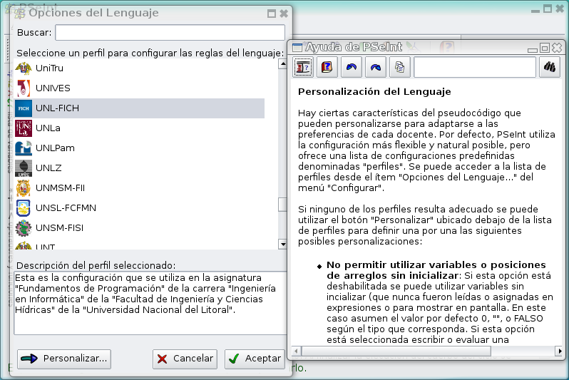 Configuración