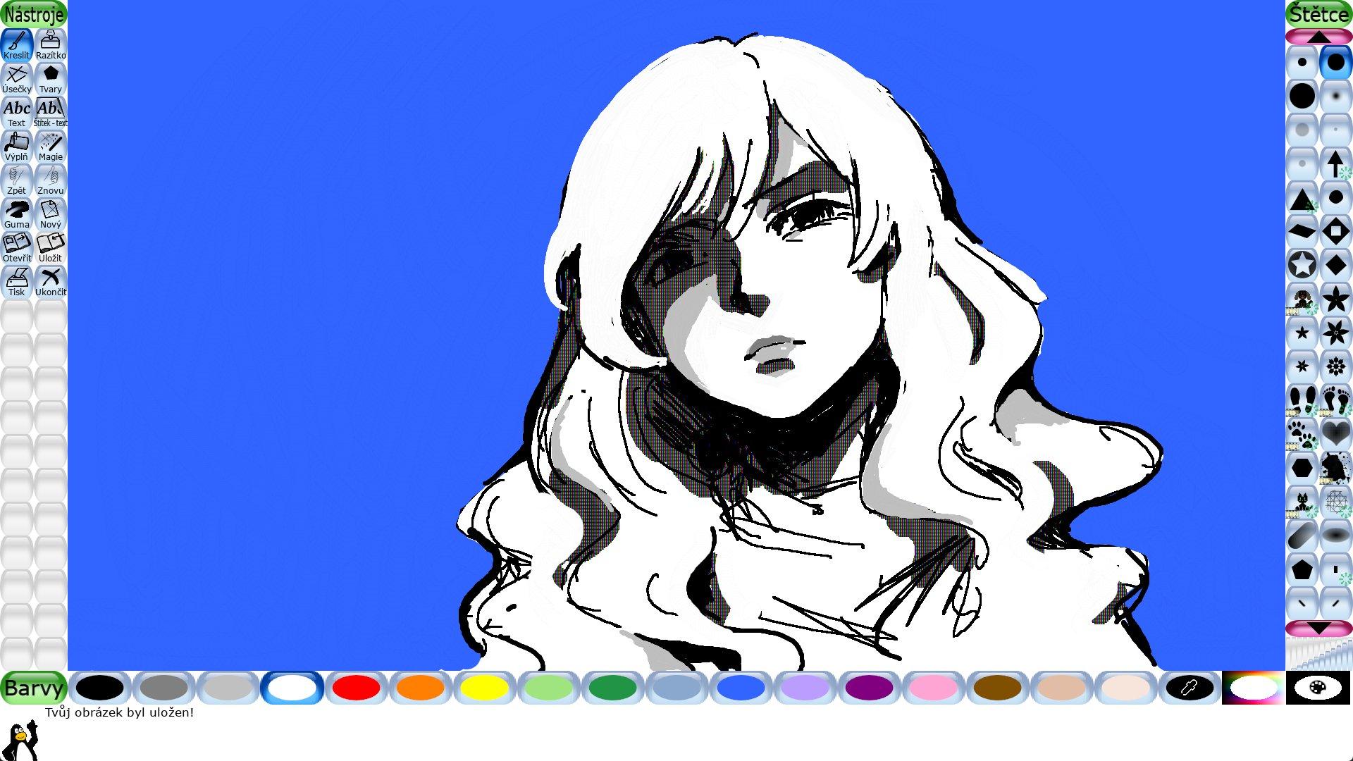 Tux Paint drawing by anet (https://twitter.com/anettt_)