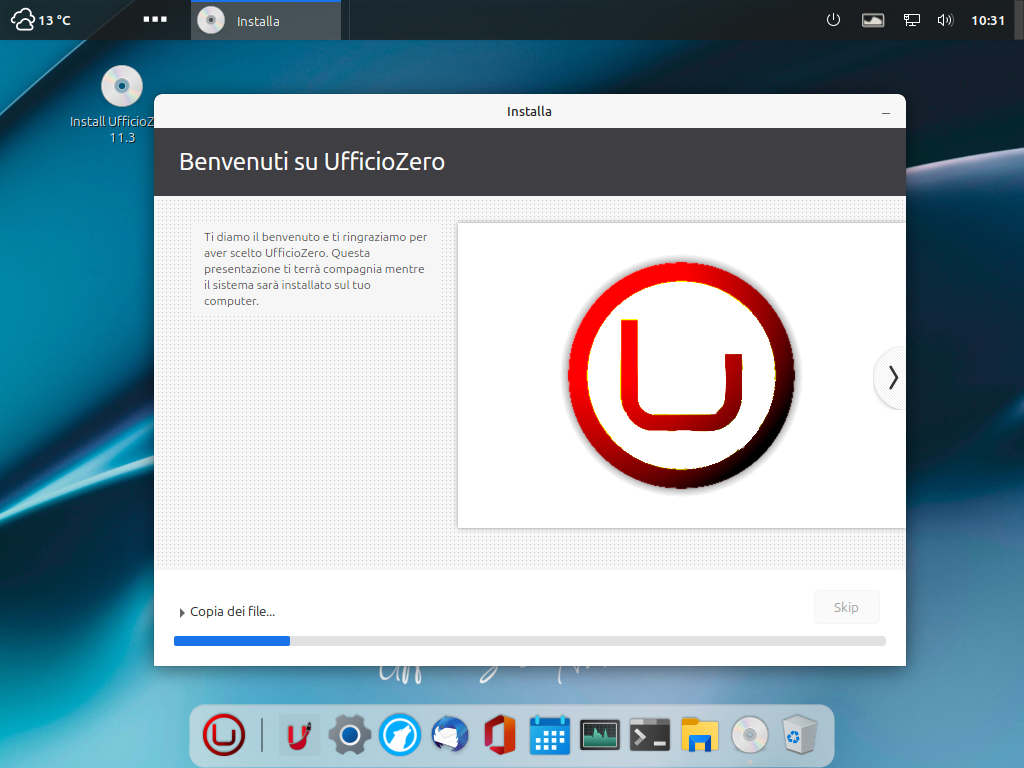 Ufficio Zero Linux OS Anna