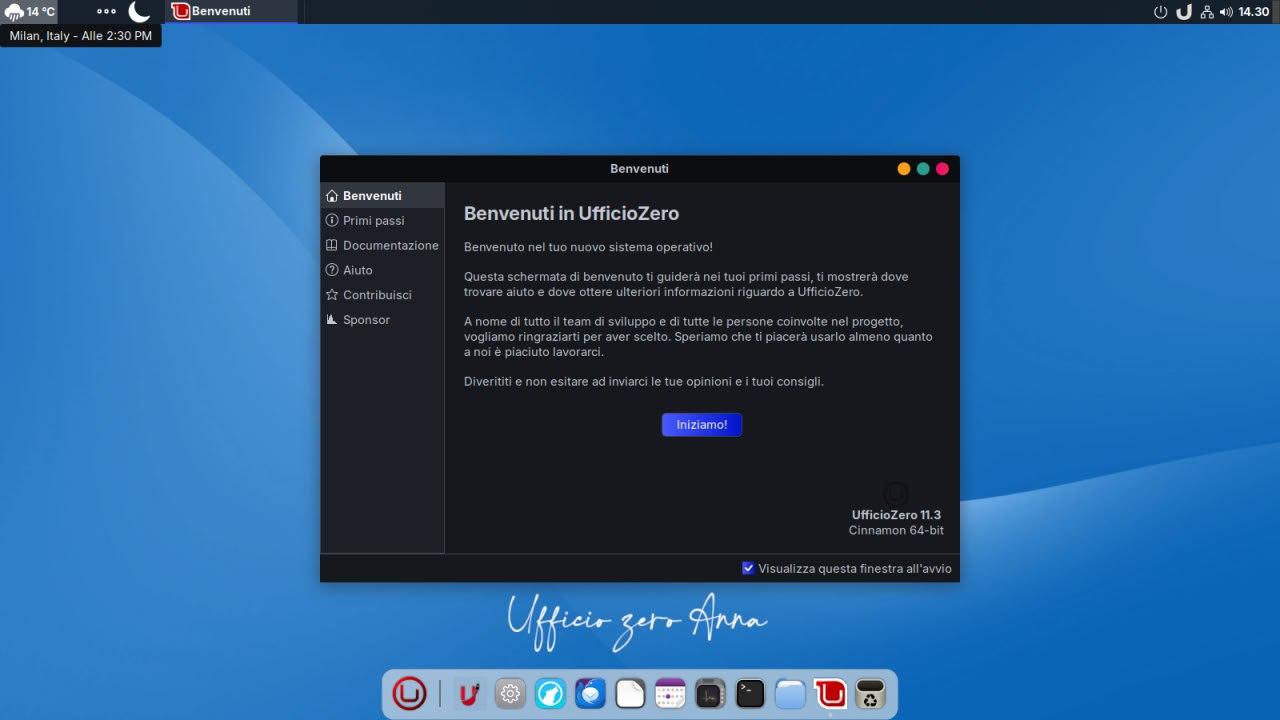 Ufficio Zero Linux OS Anna MacT2